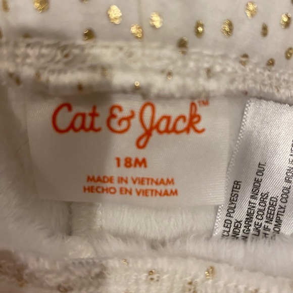 NEW Cream Sweater with Gold Unicorn & Fleece pants - Picture 3 of 16